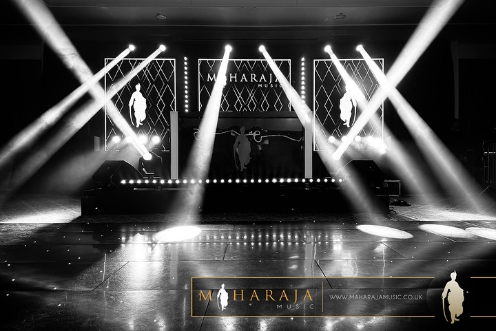 Maharaja Music stage setup with dramatic lighting