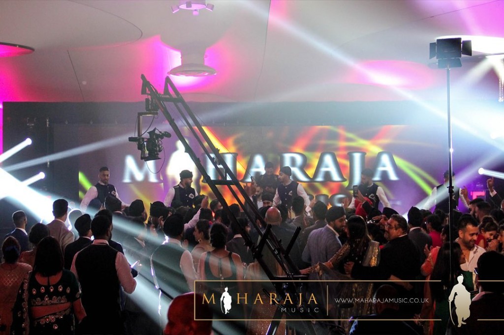Maharaja Music event with crowd and MAHARAJA screen